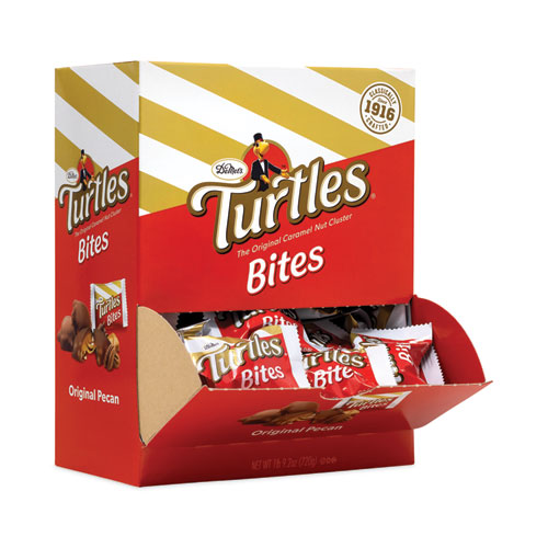 Turtles Original Bite Size Candy, 0.42 oz, 60/Carton