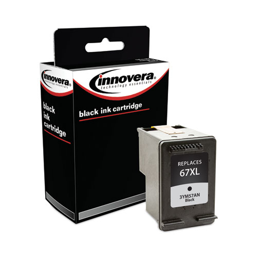 Innovera® Remanufactured Black Ink, Replacement For 67Xl (3Ym57An), 240 Page-Yield