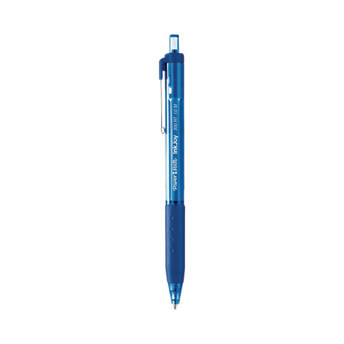 Paper Mate® Inkjoy 300 Rt Ballpoint Pen, Retractable, Medium 1 Mm, Blue Ink, Blue Barrel, 36/Pack