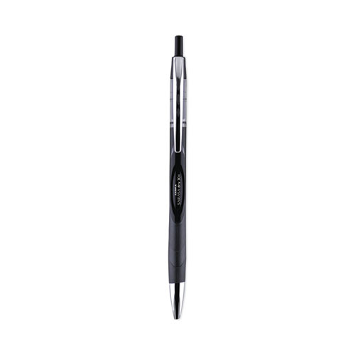 Zebra® Sarasa Dry Gel X30 Gel Pen, Retractable, Medium 0.7 mm, Black Ink, Black/Silver Barrel, 24/Pack