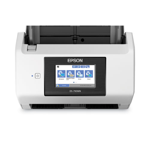 Image of Epson® Ds-790Wn Wireless Network Color Document Scanner, 600 Dpi Optical Resolution, 100-Sheet Duplex Auto Document Feeder