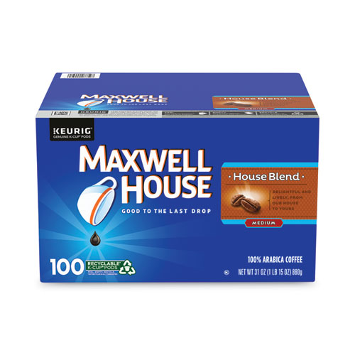 House Blend Coffee K-Cups, 100/Carton, Ships in 1-3 Business Days