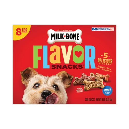 Milk-Bone® Flavor Snacks Dog Biscuits, 8 lb Box, Ships in 1-3 Business Days