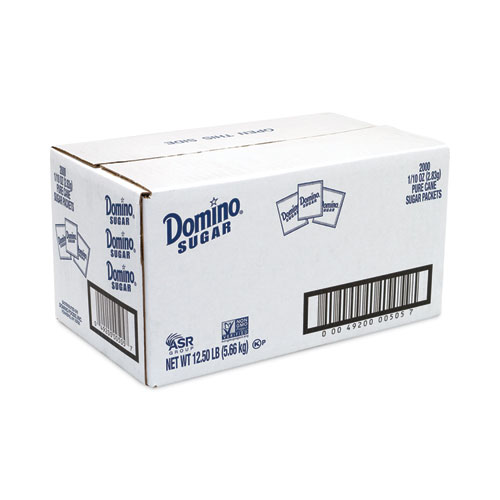 Domino® Sugar Packets, 0.1 oz Packet, 2,000/Carton, Delivered in 1-4 Business Days