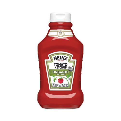 Heinz Organic Tomato Ketchup, 44 oz Bottle, 2/Pack, Delivered in 1-4 Business Days