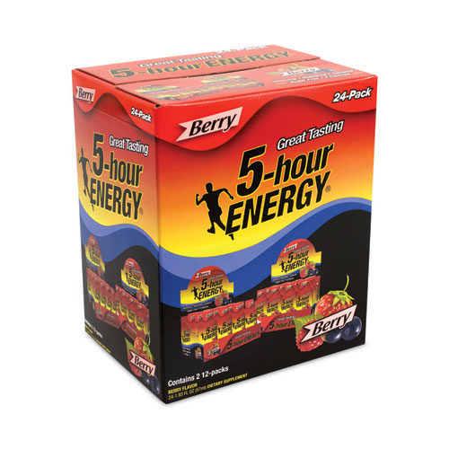 Image of 5-Hour Energy® Energy Drink, Berry, 1.93 Oz Bottle, 24/Carton, Ships In 1-3 Business Days