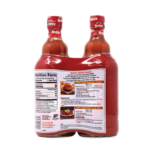 Original Hot Sauce, 25 oz Bottle, 2/Pack, Ships in 1-3 Business Days
