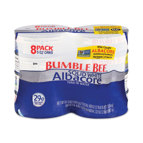 Image of Bumble Bee® Solid White Albacore Tuna In Water, 5 Oz Can, 8/Pack, Ships In 1-3 Business Days