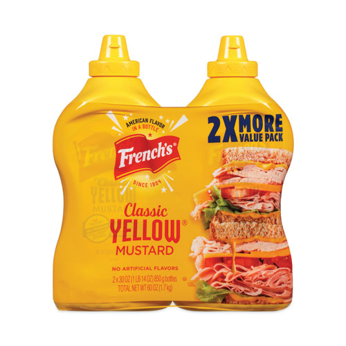 Image of French'S® Classic Yellow Mustard, 30 Oz Bottle, 2/Pack, Ships In 1-3 Business Days