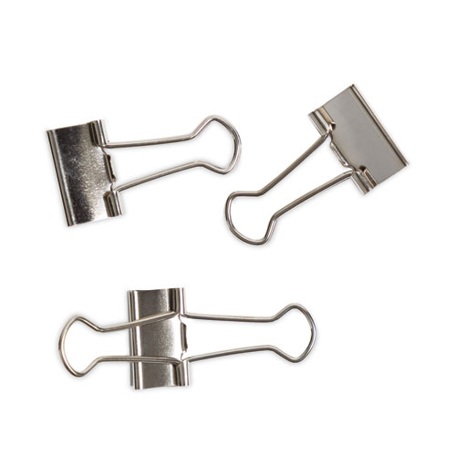 Image of U Brands Binder Clips, Small, Silver, 72/Pack