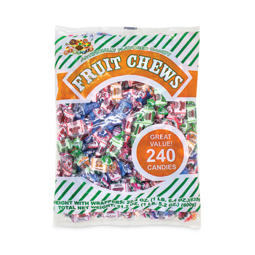 Image of Albert'S® Assorted Fruit Chews, 1.5 Lb Bag, Approx. 240 Pieces, Ships In 1-3 Business Days