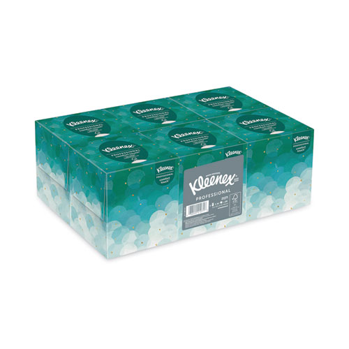 Image of Boutique White Facial Tissue for Business, Pop-Up Box, 2-Ply, 95 Sheets/Box, 6 Boxes/Pack