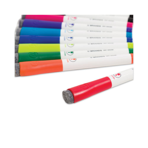 Medium Point Dry Erase Markers, Medium Tip, Assorted Colors, 10/Pack