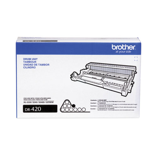 Brother Dr420 Drum Unit, 12,000 Page-Yield, Black