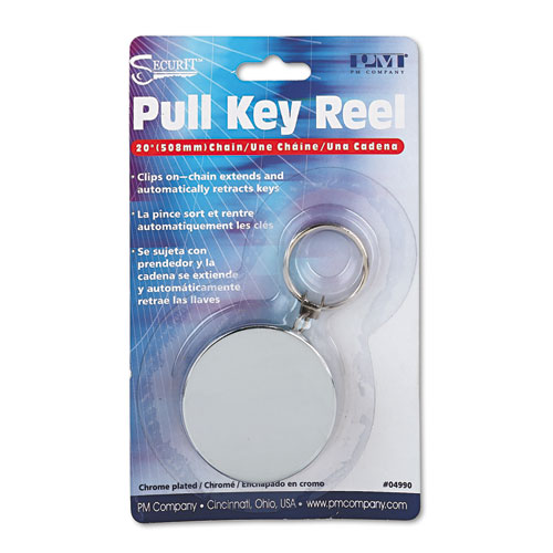 Pull Key Reel Wearable Key Organizer, Stainless Steel