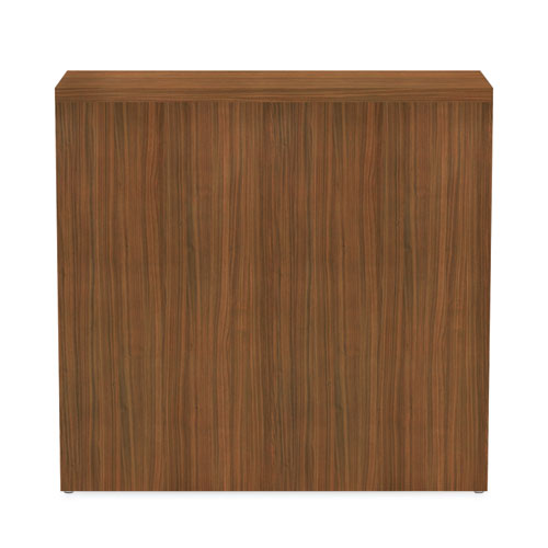 Image of Alera® Valencia Series Bookcase,Two-Shelf, 31.75W X 14D X 29.5H, Modern Walnut