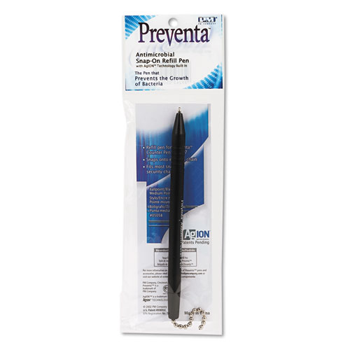 Refill for Preventa Standard Antimicrobial Counter Pens, Medium Conical Tip, Black Ink
