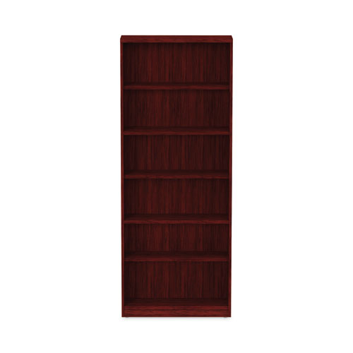Image of Alera® Valencia Series Bookcase, Six-Shelf, 31.75W X 14D X 80.25H, Mahogany