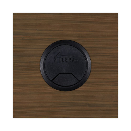 Image of Alera® Valencia Series Straight Front Desk Shell, 71" X 35.5" X 29.63", Modern Walnut