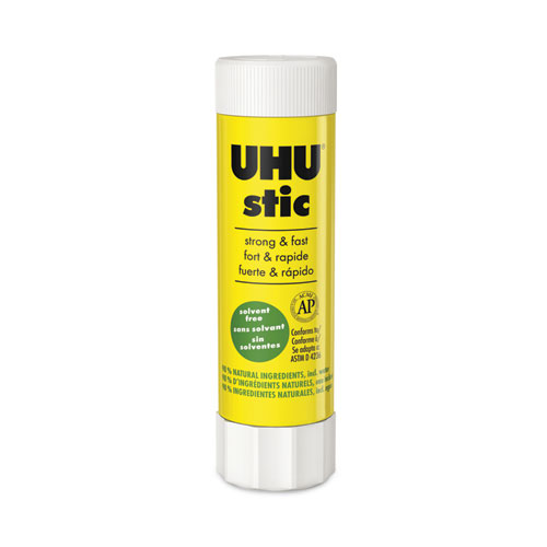 Image of Stic Permanent Glue Stick, 1.41 oz, Applies and Dries Clear