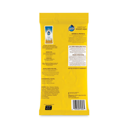 Lemon Scent Wet Wipes, Cloth, 7 x 10, White, 24/Pack, 12 Packs/Carton