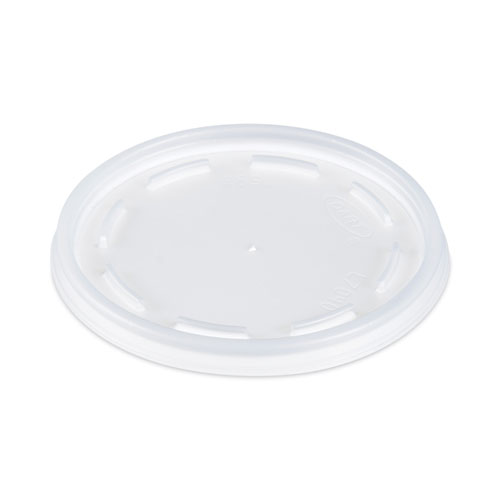 Image of Plastic Lids, Fits 12 oz to 24 oz Foam Cups, Vented, Translucent, 100/Pack, 10 Packs/Carton