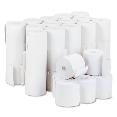 Image of Impact Bond Paper Rolls, 3" x 150 ft, White, 50/Carton
