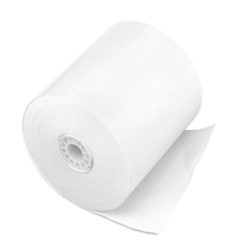 Image of Impact Bond Paper Rolls, 3" x 150 ft, White, 50/Carton
