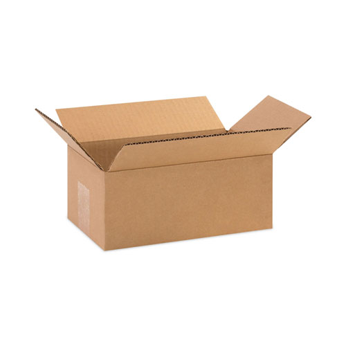 Shipping Boxes, Regular Slotted Container (RSC), 6" x 10" x 4", Brown Kraft, 25/Bundle