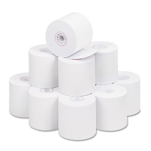 Image of Iconex™ Impact Bond Paper Rolls, 2.25" X 150 Ft, White, 12/Pack