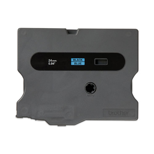 TX Tape Cartridge for PT-8000, PT-PC, PT-30/35, 1" x 50 ft, Black on Blue