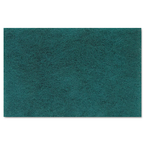 Image of Medium Duty Scour Pad,  6 x 9, Green, 20/Carton