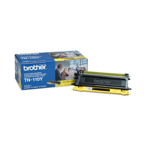 Brother Tn110Y Toner, 1,500 Page-Yield, Yellow