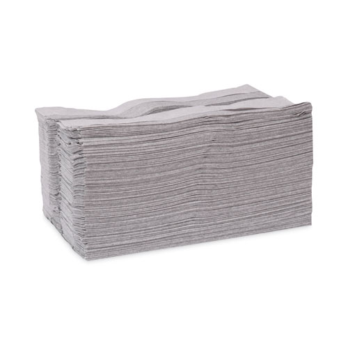 Industrial Cleaning Cloths, 1-Ply, 16.34 x 14, Gray, 210 Wipes/Box