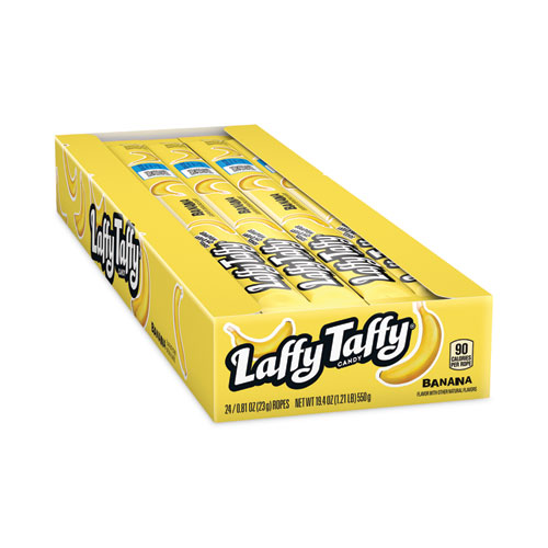 Laffy Taffy Ropes, Banana, 0.81 oz Individually Wrapped Bar, 24/Carton, Ships in 1-3 Business Days