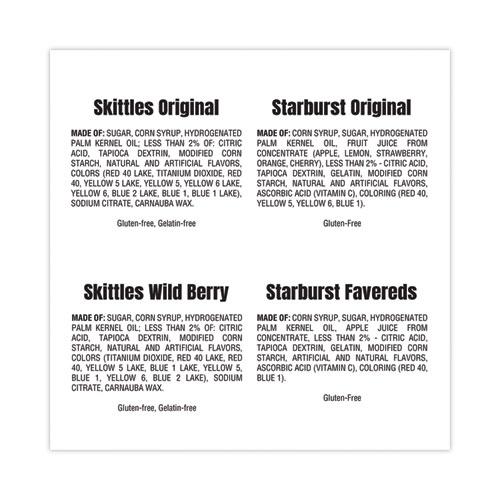 Image of Starburst® Skittles And Starburst Fun Size Variety Pack, 6 Lb 8.4 Oz Bag, Ships In 1-3 Business Days