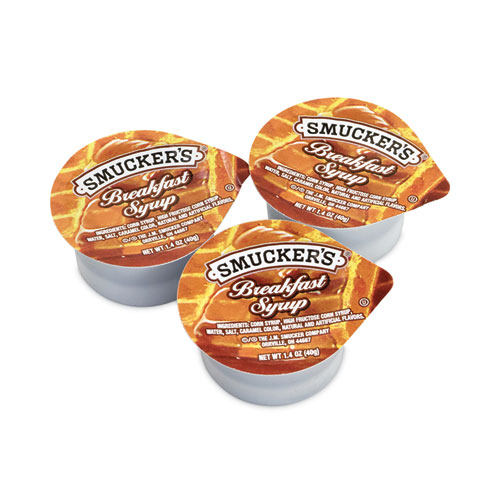 Image of Smucker's® Breakfast Syrup Single Serve Packs, 1.4 Oz Mini-Tub, 100/Carton, Ships In 1-3 Business Days