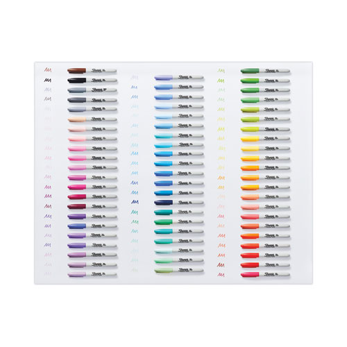 Image of Sharpie® Fine Tip Permanent Marker, Fine Bullet Tip, Assorted Colors, 65/Pack
