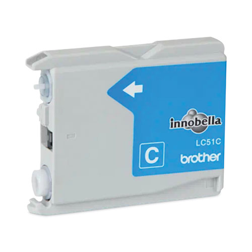 Image of Brother Lc51C Innobella Ink, 400 Page-Yield, Cyan