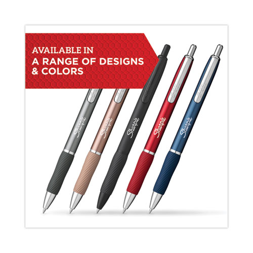 Sharpie S-Gel S-Gel Retractable Gel Pen, Bold 1 mm, Blue Ink, Black Barrel, 36/Pack