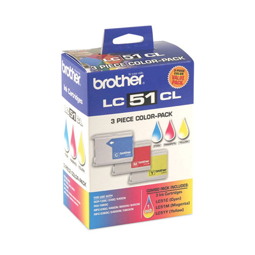 Image of Brother Lc513Pks Innobella Ink, 400 Page-Yield, Cyan/Magenta/Yellow