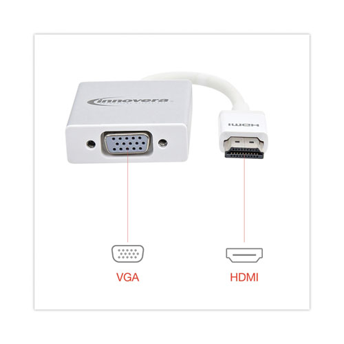 HDMI to SVGA Adapter, 6", White