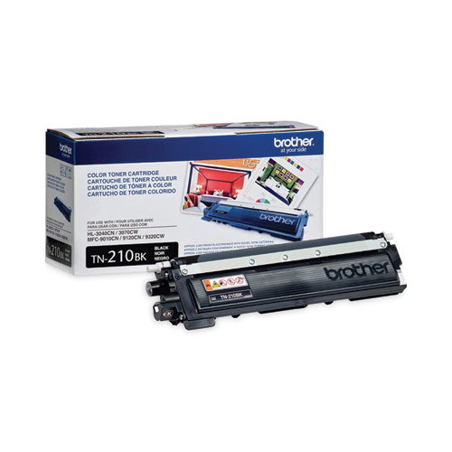 Image of Brother Tn210Bk Toner, 2,200 Page-Yield, Black
