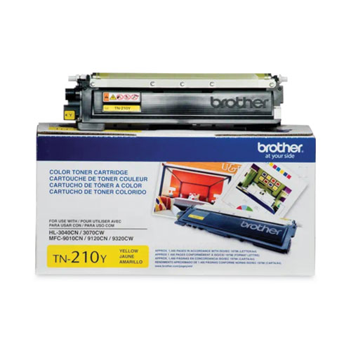 Brother Tn210Y Toner, 1,400 Page-Yield, Yellow