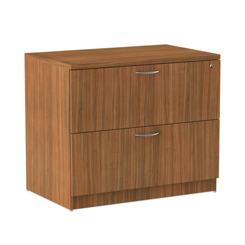 Alera Valencia Series Lateral File, 2 Legal/Letter-Size File Drawers, Modern Walnut, 34" x 22.75" x 29.5"