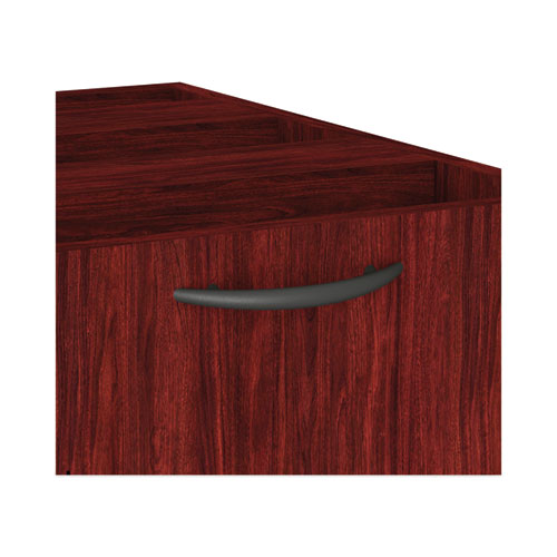 Image of Alera® Valencia Series Full Pedestal File, Left/Right, 3-Drawers: Box/Box/File, Legal/Letter, Mahogany, 15.63" X 20.5" X 28.5"