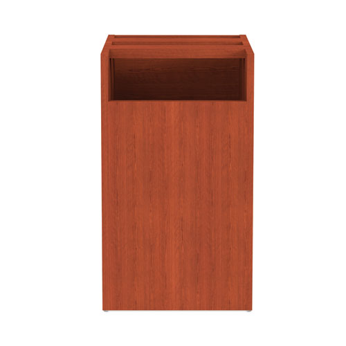 Image of Alera® Valencia Series Full Pedestal File, Left/Right, 2 Legal/Letter-Size File Drawers, Medium Cherry, 15.63" X 20.5" X 28.5"