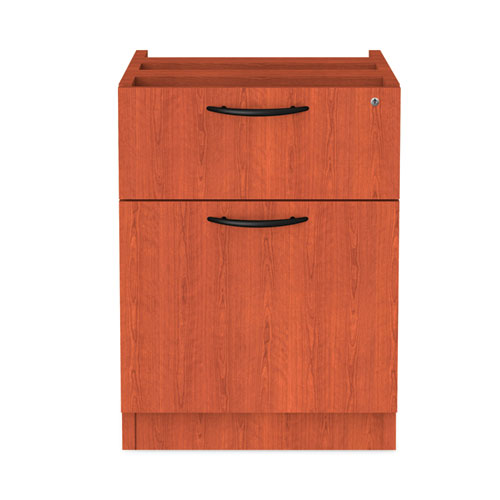 Image of Alera Valencia Series Hanging Pedestal File, Left/Right, 2-Drawer: Box/File, Legal/Letter, Cherry, 15.63 x 20.5 x 19.25