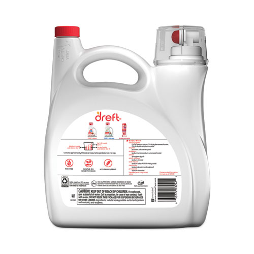 Image of Dreft® Ultra Laundry Detergent, Baby Powder Scent, 165 Oz Bottle, 4/Carton