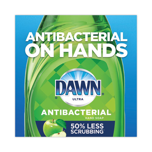 Image of Ultra Antibacterial Dishwashing Liquid, Apple Blossom Scent, 38 oz Bottle, 8/Carton